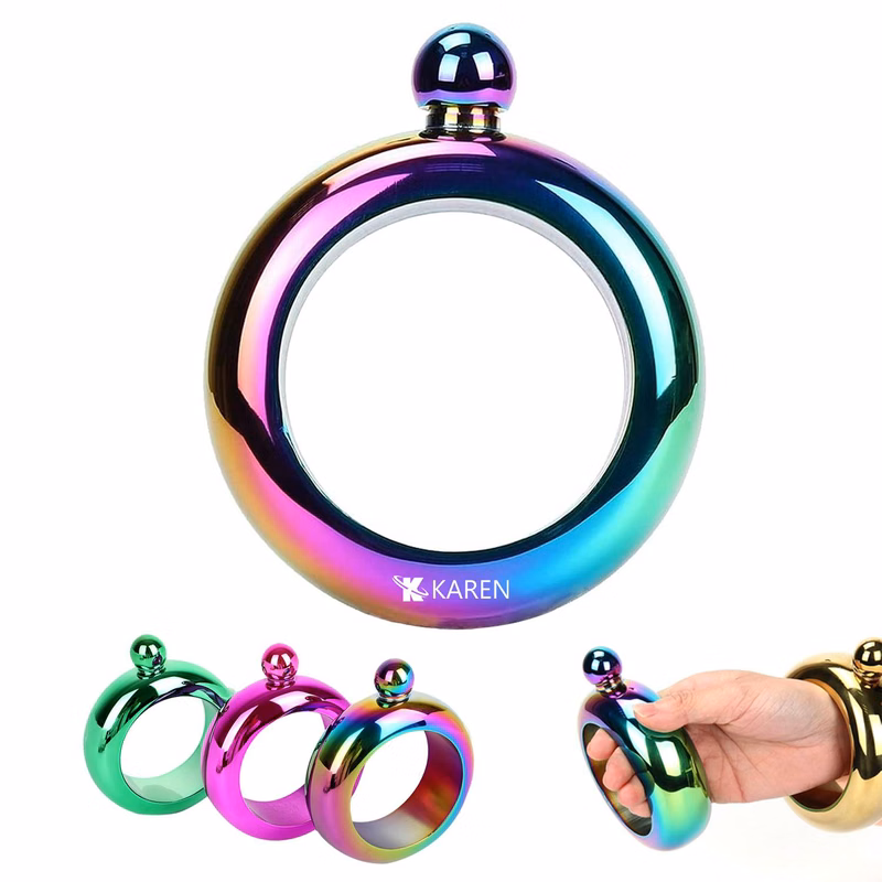 3.5Oz Bangle Shaped Drinking Flask