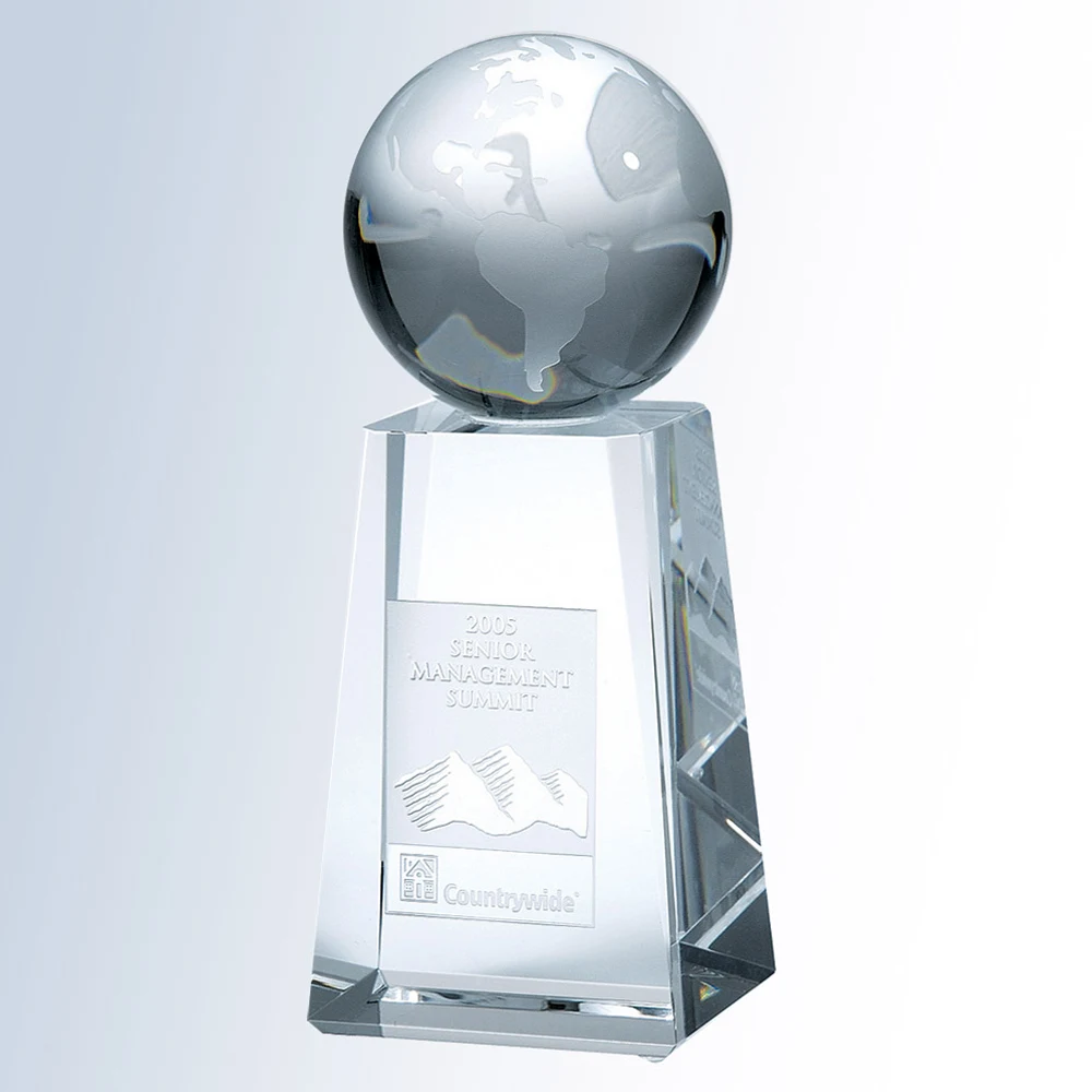 6" CRYSTAL GLOBE TOWER - SMALL 1
