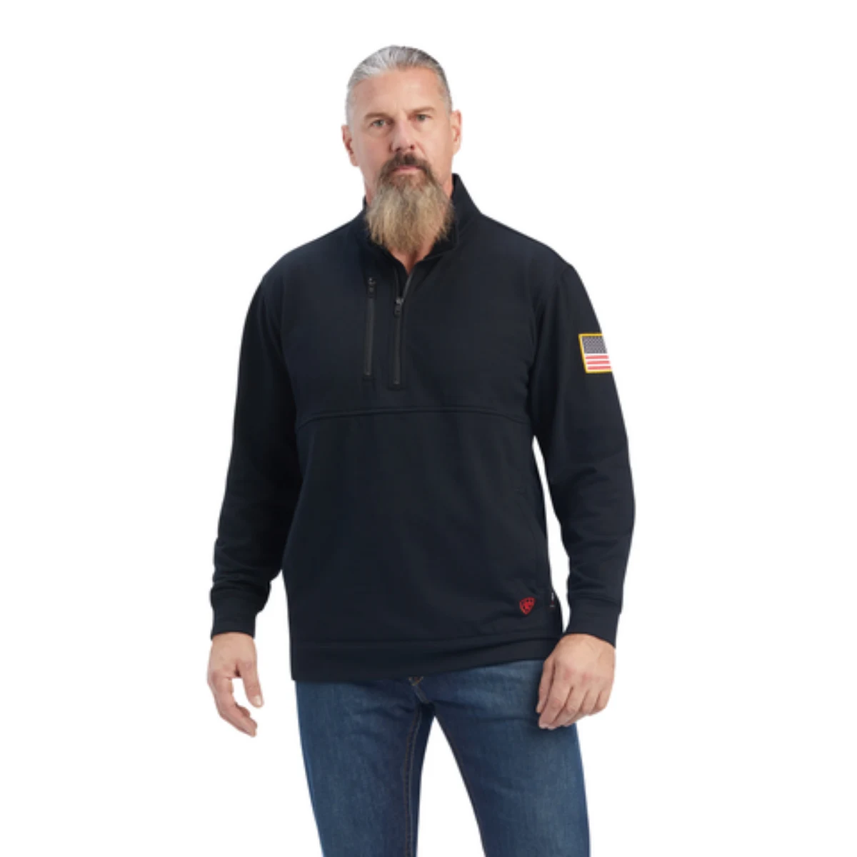 Ariat FR Durastrech Fleece 1/2 Zip Job Shirt 1