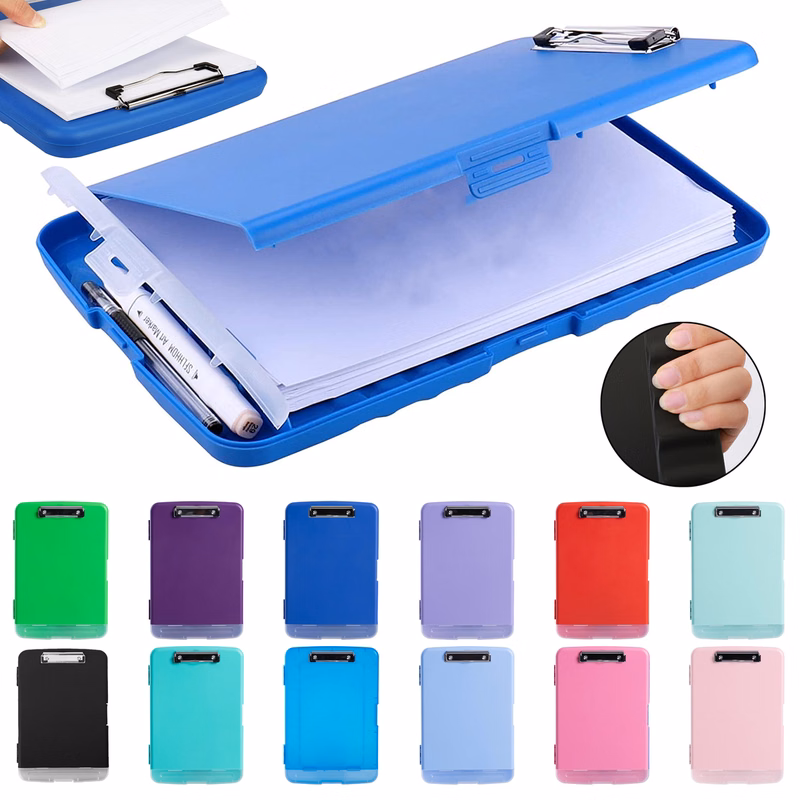 A4 Paper Storage Clipboard with Low Profile Clip