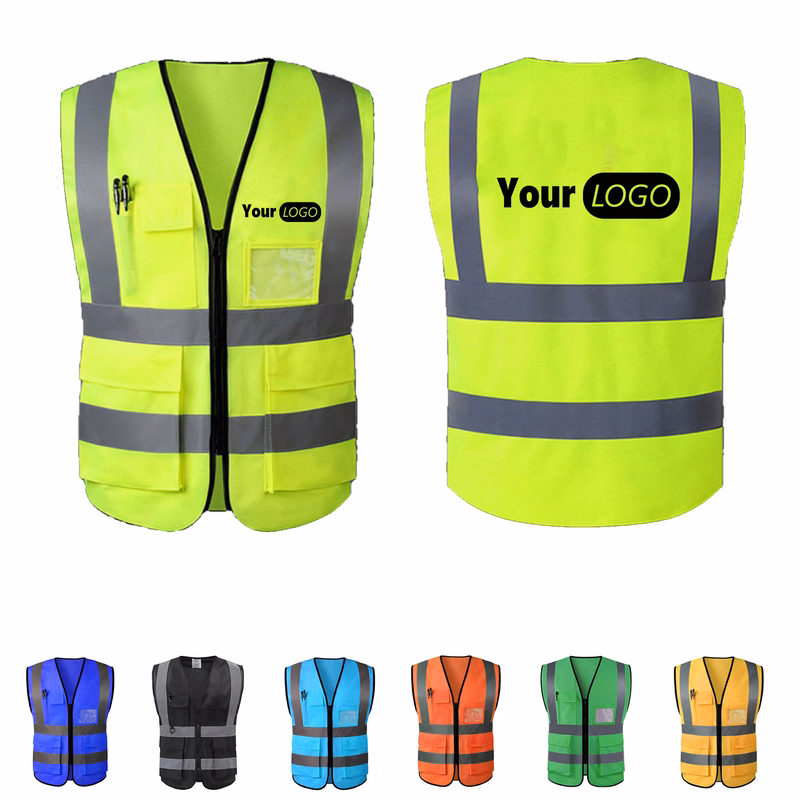 High-Visibility Reflective Safety Vest MOQ 20 PCS