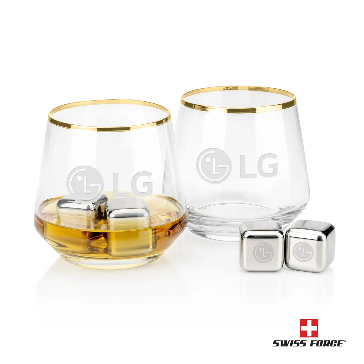 Swiss Force® S/S Ice Cubes & 2 Tucson OTR - Gold Rim 1