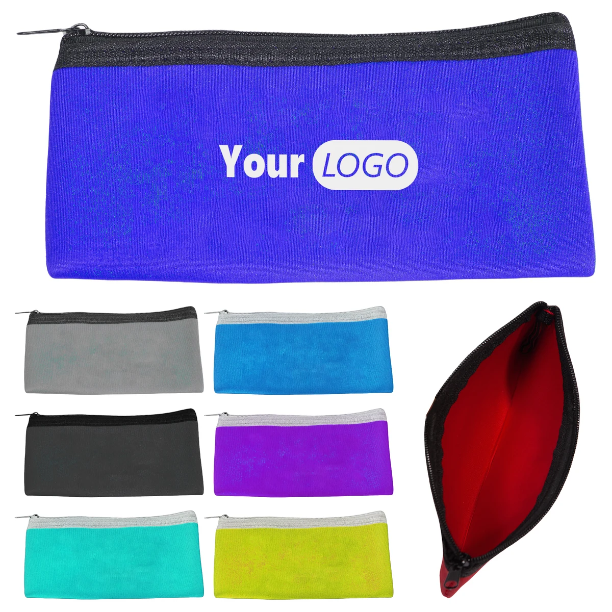 Neoprene Durable Colorful Adhesive Zipper Bags For Everyday Use 1