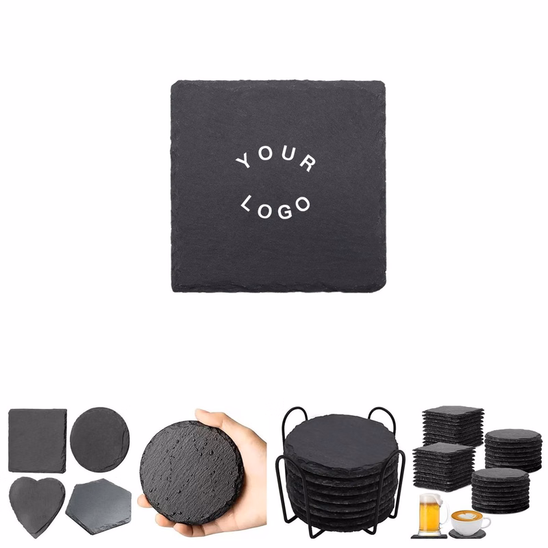 Durable Stone Slate Coaster for Table Protection