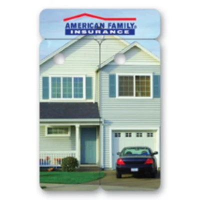 USA Made Thermal Perforated Laminated Loyalty Card Keytag Set (2"x3") 1