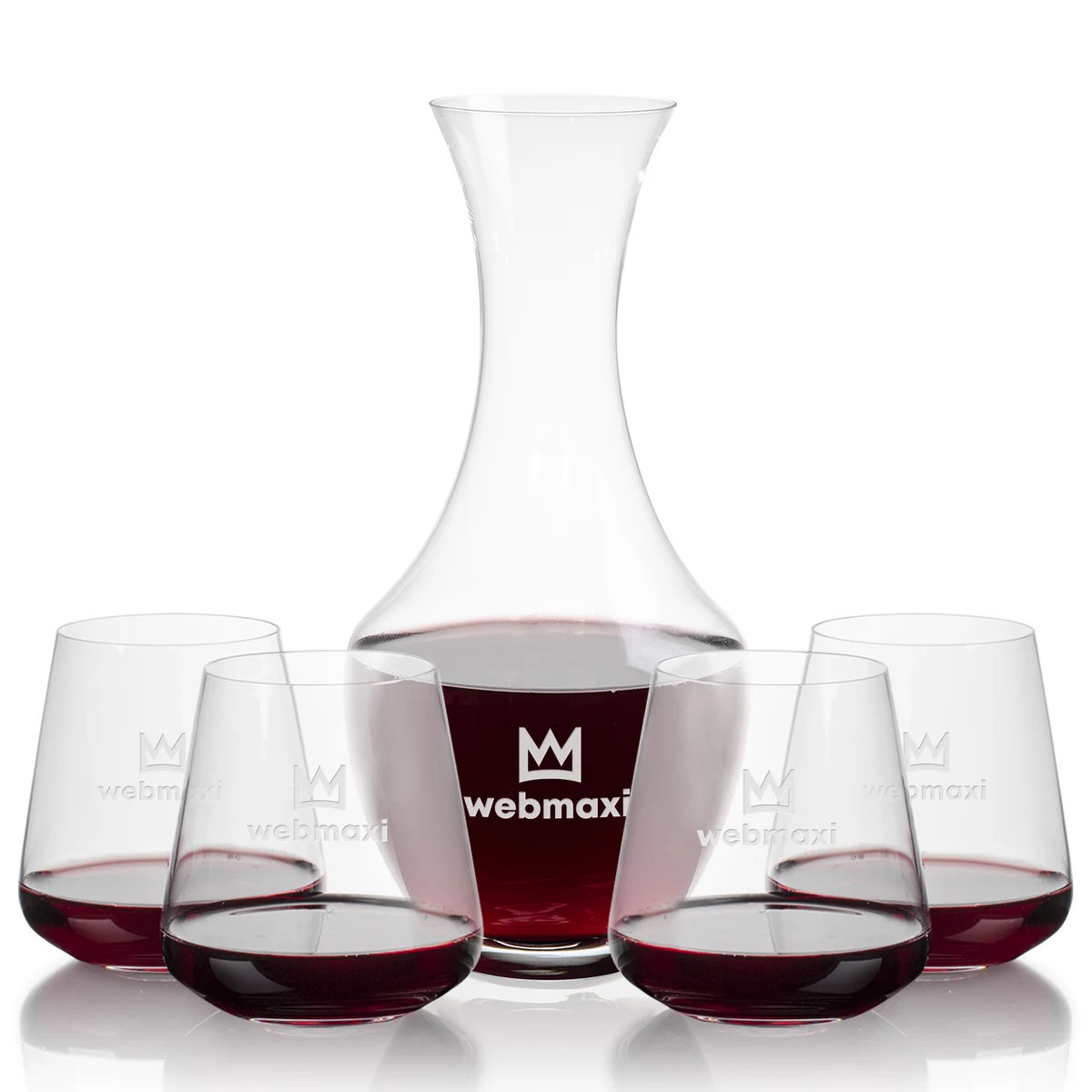 Oldham Carafe & Breckland Stemless Wine 1