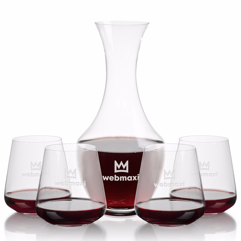 Oldham Carafe & Breckland Stemless Wine