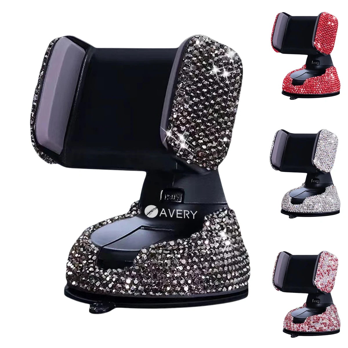 Rhinestone Crystal Car Phone Mount Stand 1
