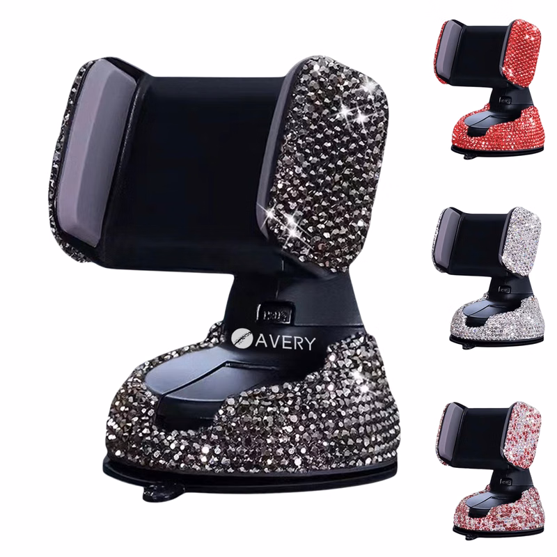 Rhinestone Crystal Car Phone Mount Stand