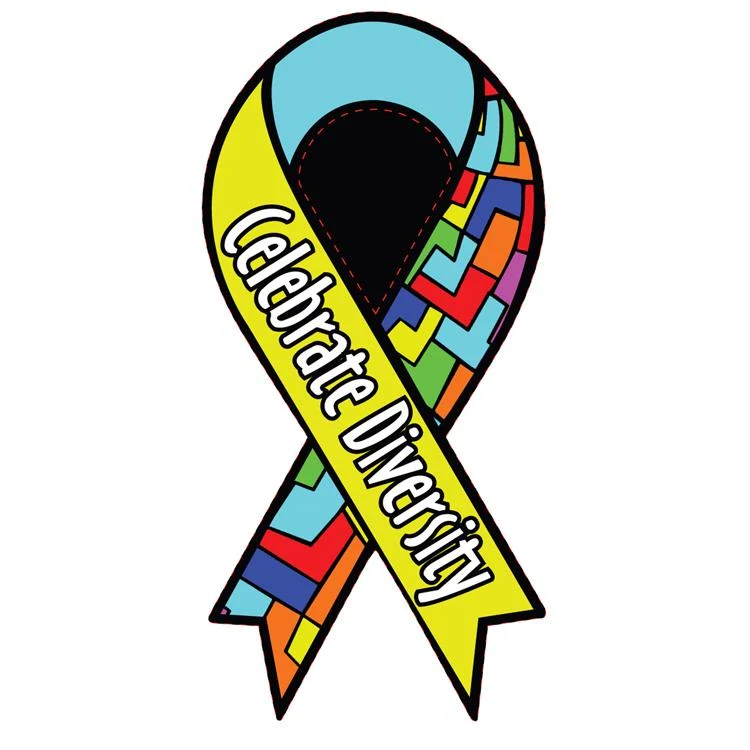 Custom 8" x 3.88" Ribbon Car Magnet 1