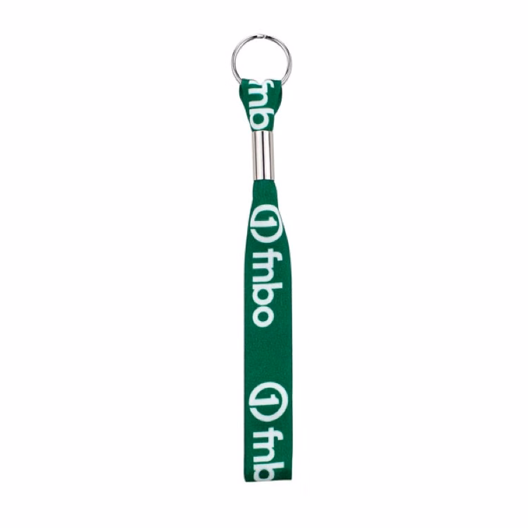 3/4" Satin Finish Key Fob w/Split Ring