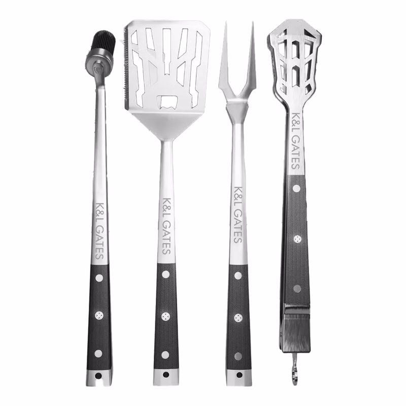 Premium High-Carbon Stainless Steel 4-Piece BBQ Sets