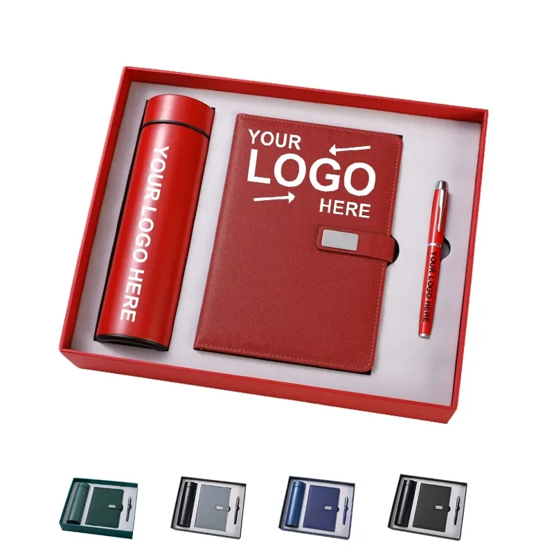 Business Gift Notebook Set With Bottle And Pen 1