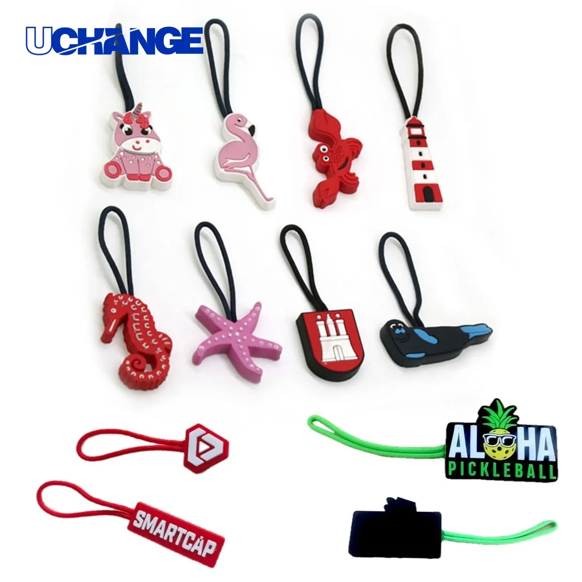 Custom PVC Zipper Pull with Cord Accessory 1