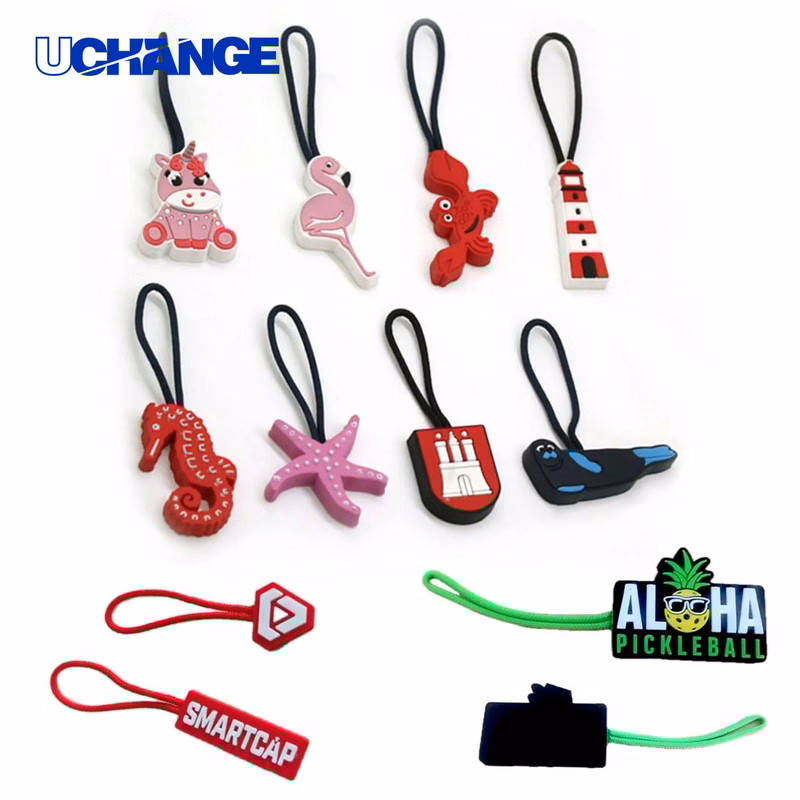 Custom PVC Zipper Pull with Cord Accessory