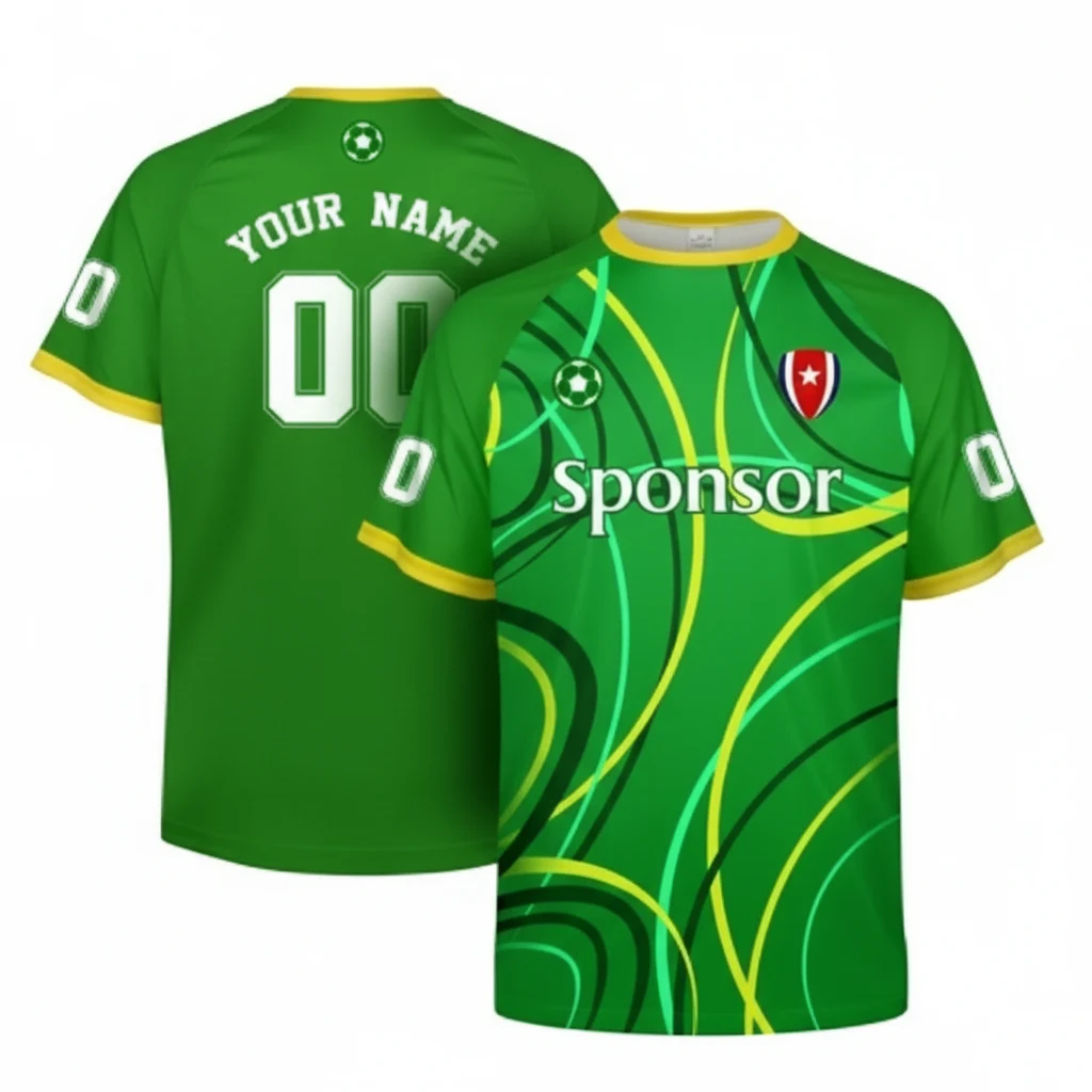 Performance Crew Neck Sublimated Jersey T Shirt 1