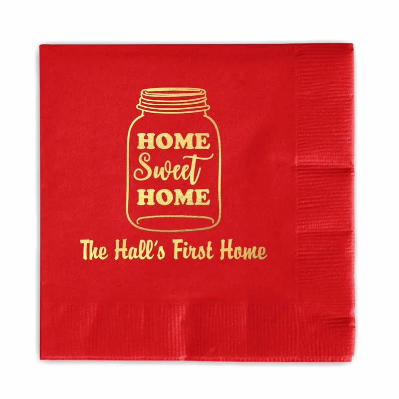 3ply Foil Stamped Beverage Napkins 1