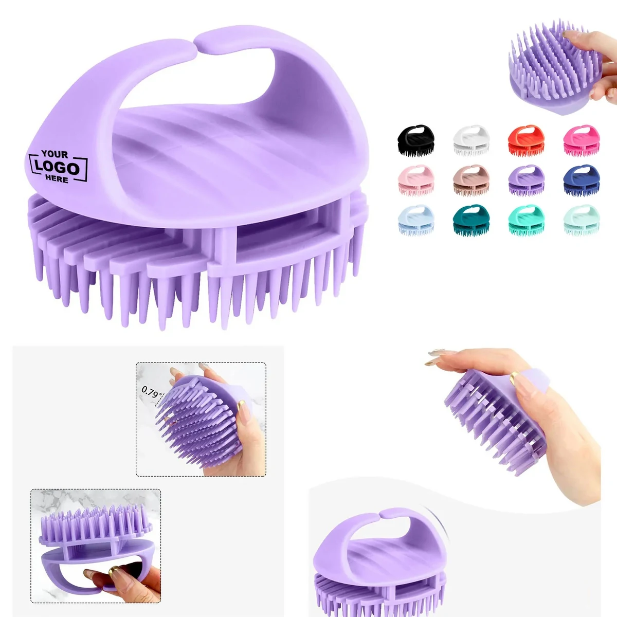 Colorful Hair Cleaning Brush 1