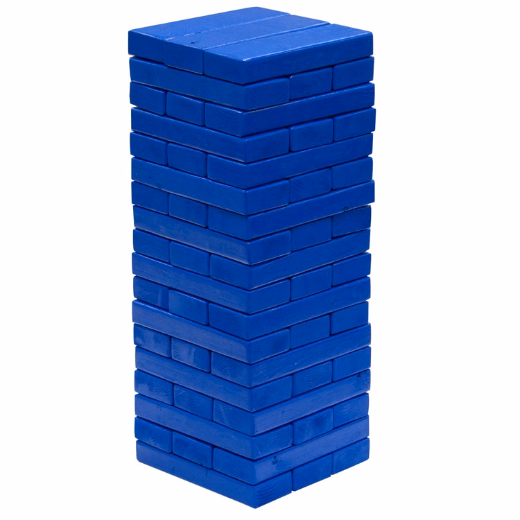 Jumbo Toppling Tower Blocks Game (1 Custom Color Finish)