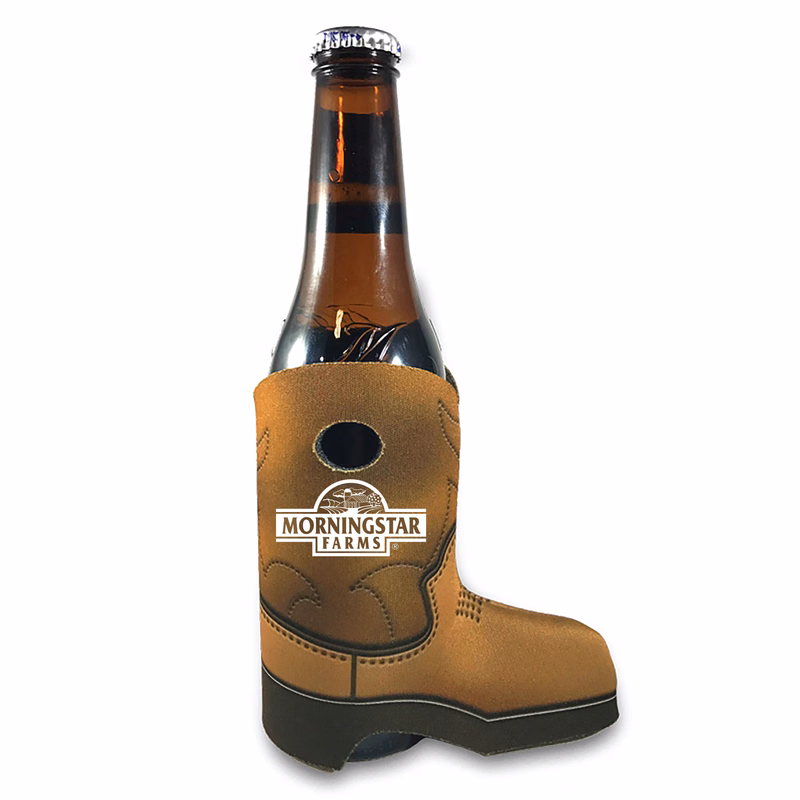Cowboy Boot Shape Premium Foam Bottle Cooler-Full Color