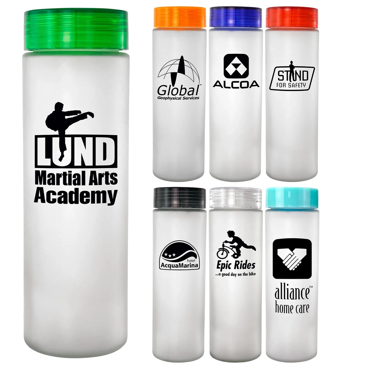 Clear View 22 oz. Frosted Glass Bottle 1