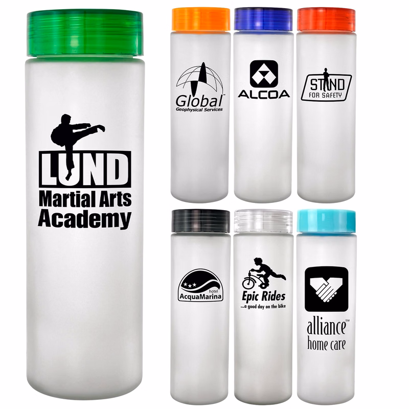 Clear View 22 oz. Frosted Glass Bottle