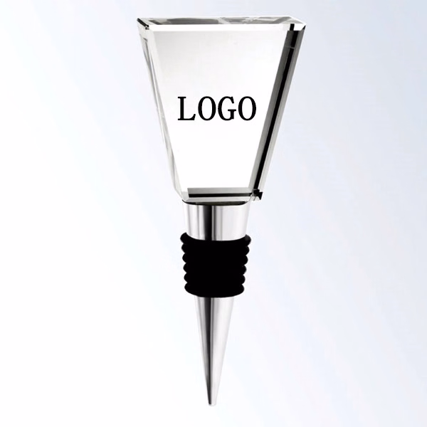 Trapezoid Shape Crystal Wine Stopper