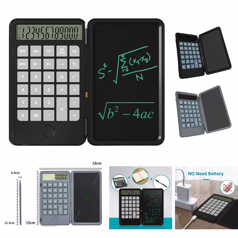 LCD Writing Tablet Calculator 12 Digit Display
