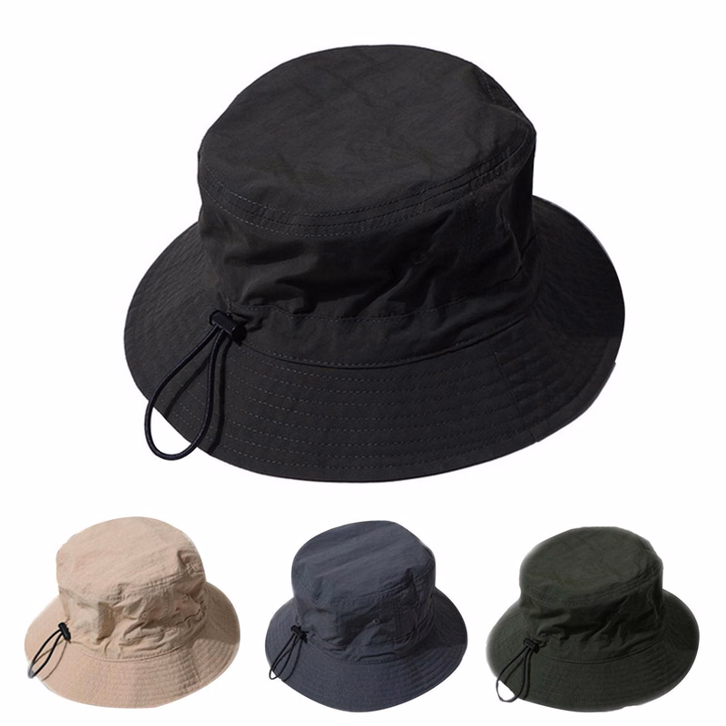 Adjustable Nylon Bucket Hat