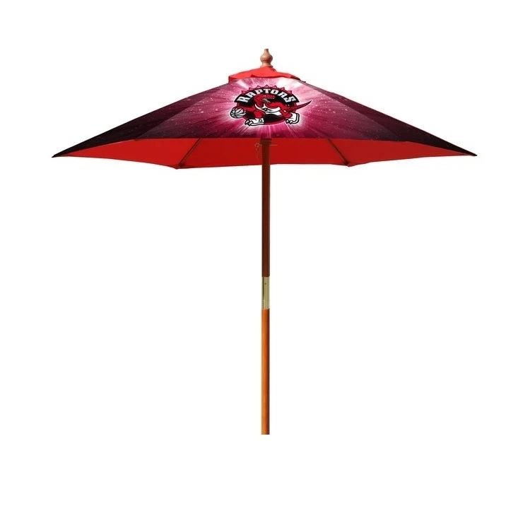 Solanto™ Market Umbrella Round Fiberglass with 8 Ribs, Dye-Sublimation, Full Bleed, 9' 1