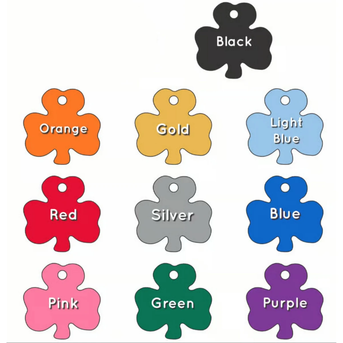 Shamrock Aluminum Tag - 100% MADE IN THE USA 1