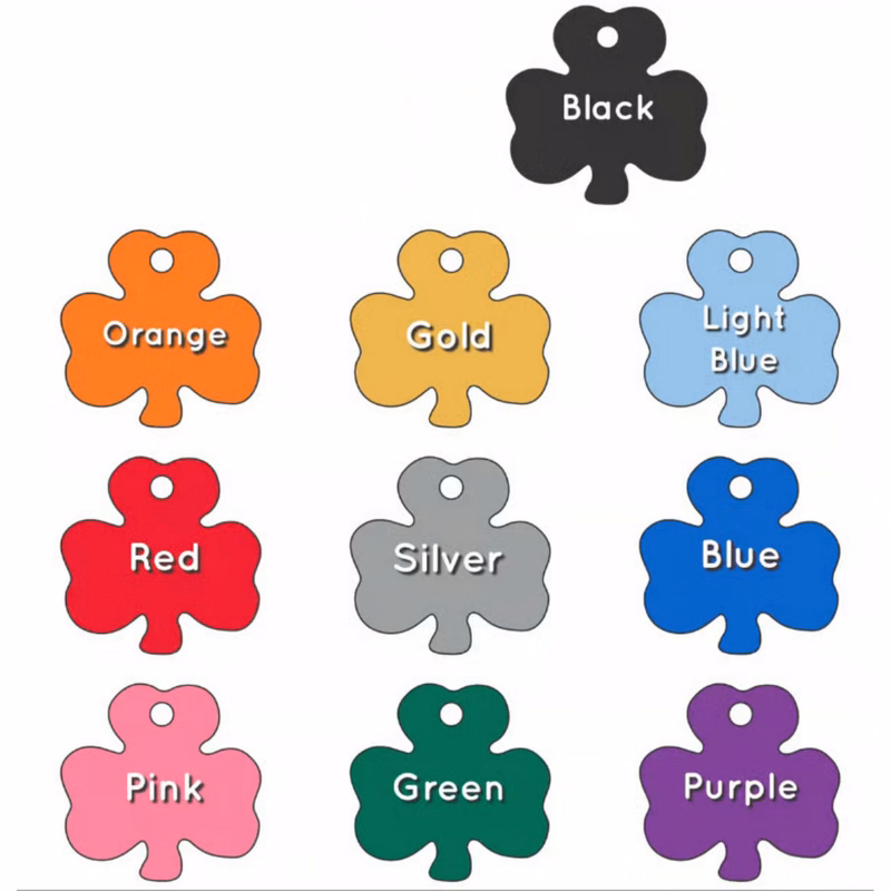 Shamrock Aluminum Tag - 100% MADE IN THE USA