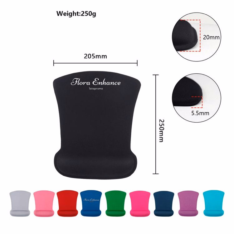 Irregular Ergonomic Computer Mouse Pad with Wrist Rest