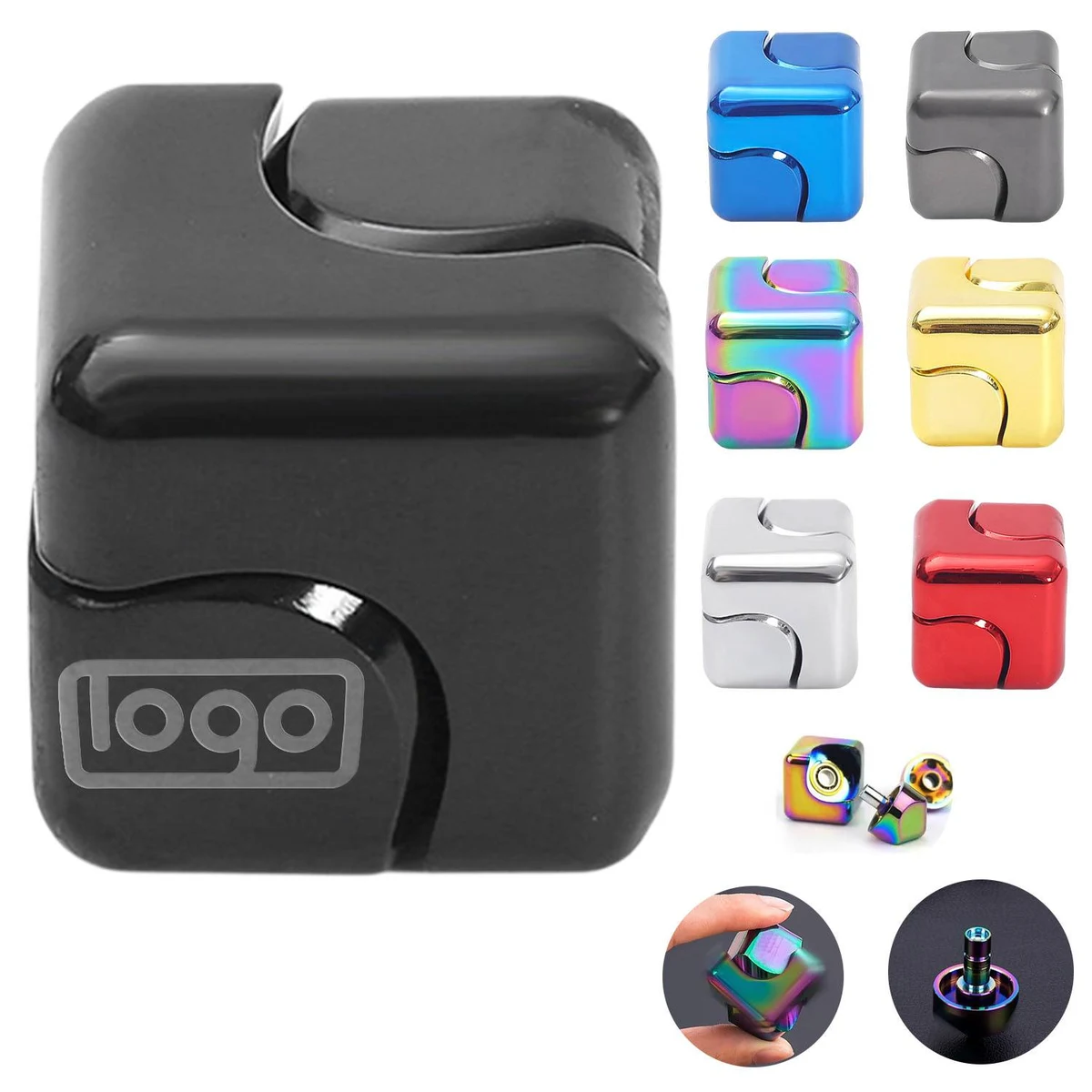 Metal Cube Fidget Spinner 1