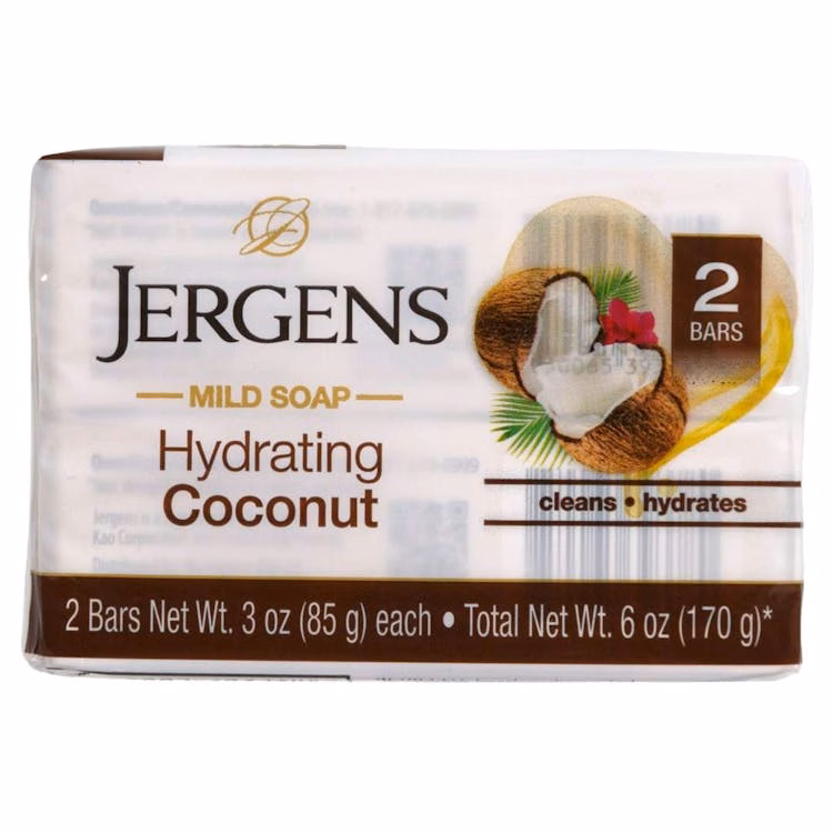 Jergens Coconut Bar Soap 2 Pack - 3 oz Each