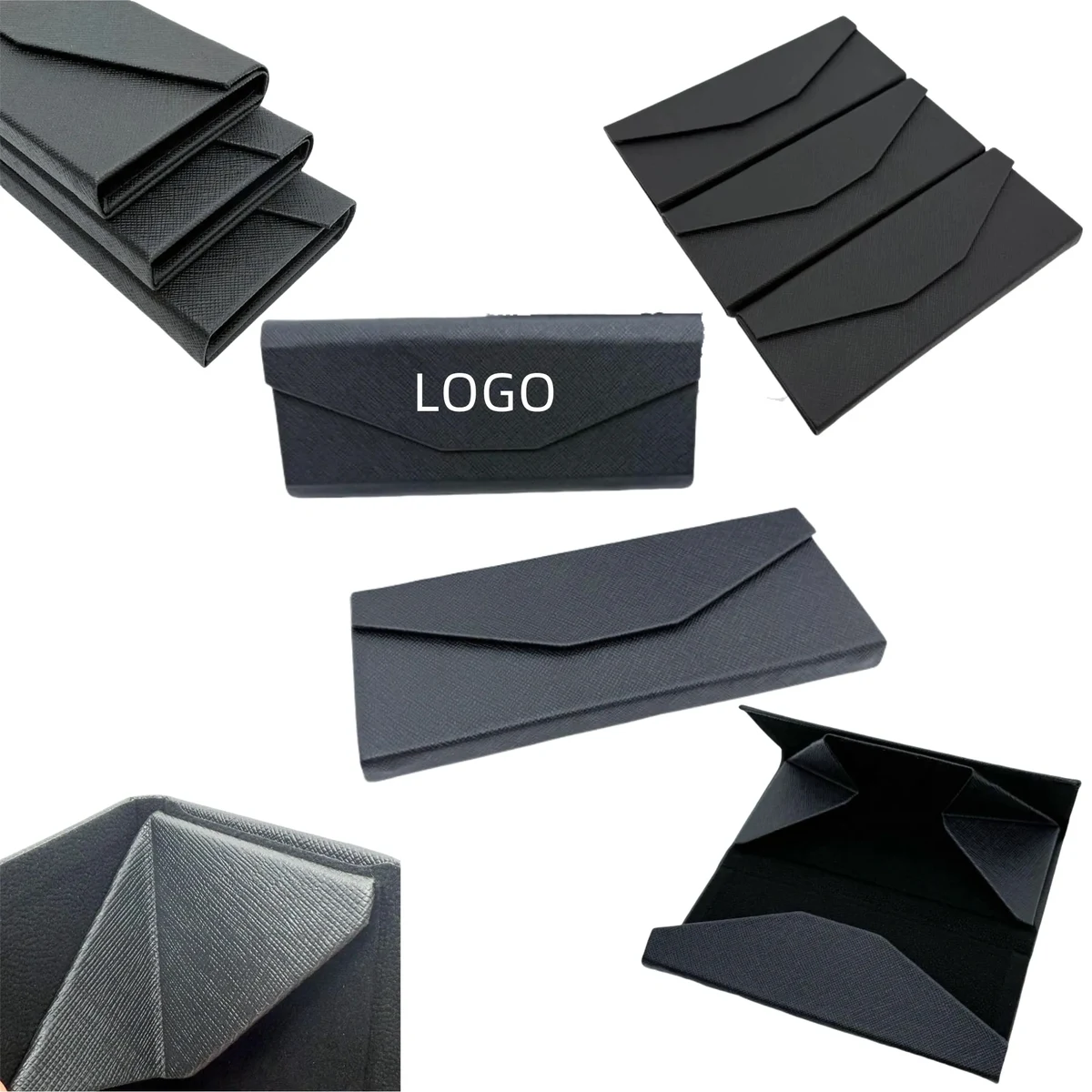 Portable Triangular Foldable Eyeglass Case 1