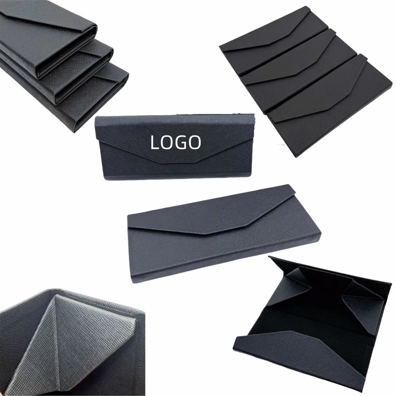 Portable Triangular Foldable Eyeglass Case