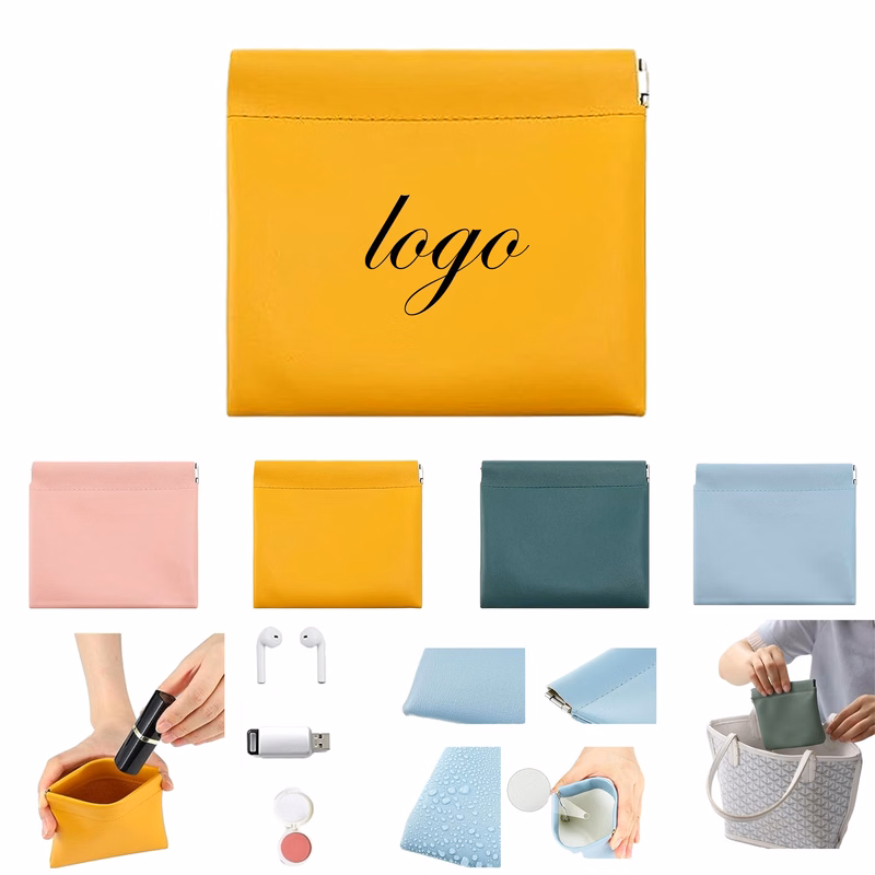 Portable Organizer PU Leather No Zipper Travel