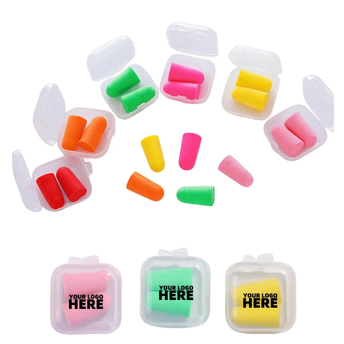 Noise-isolating earplugs in box 1