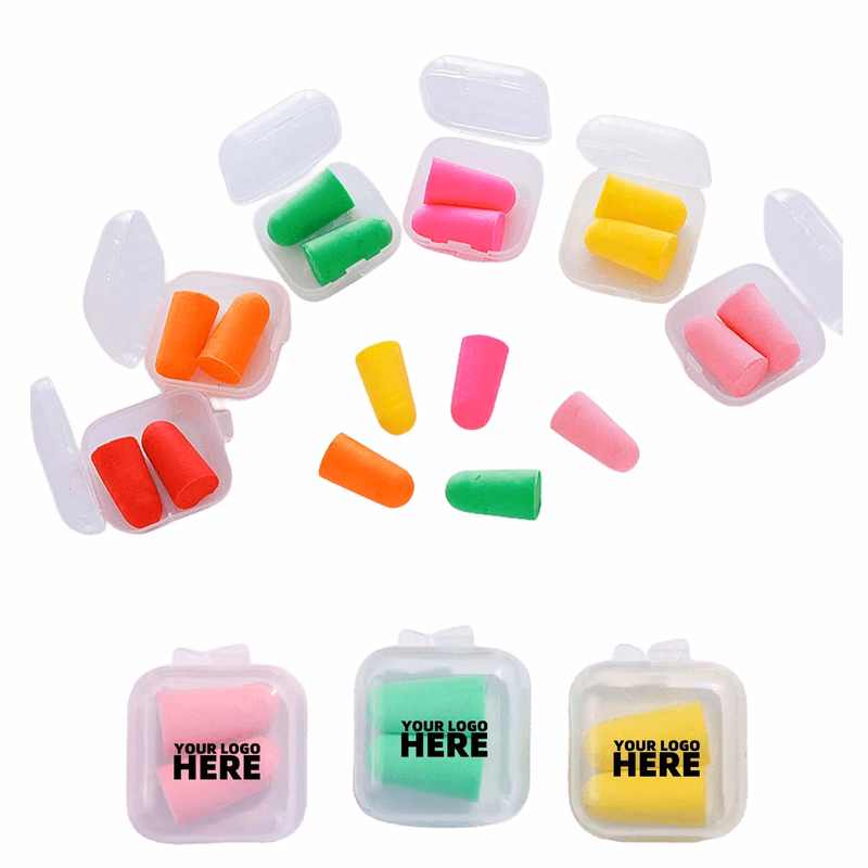 Noise-isolating earplugs in box