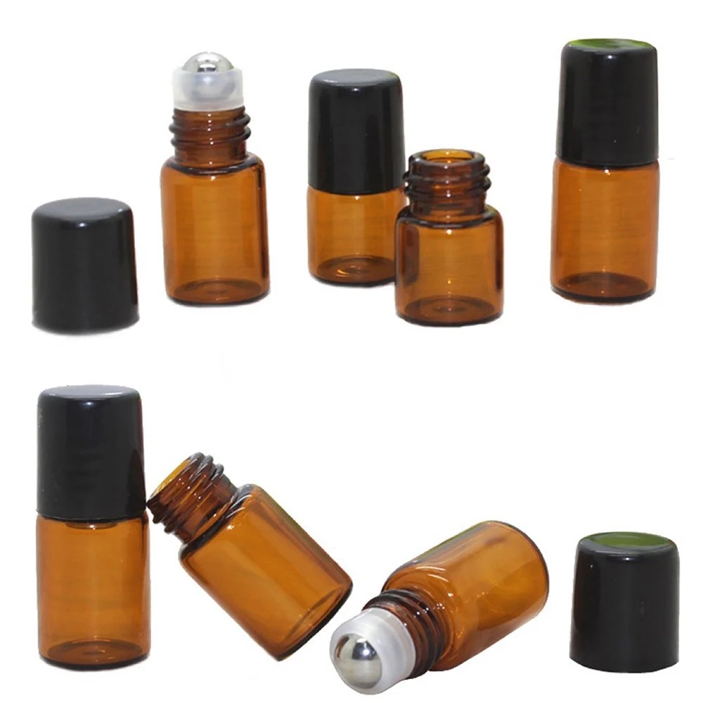 Amber Glass Roll on Bottle 1