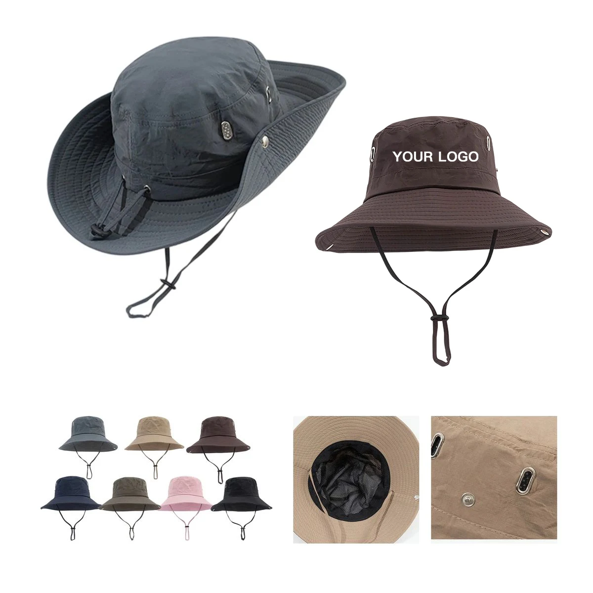 UPF 50+ Outdoor Hat with Wide Brim 1