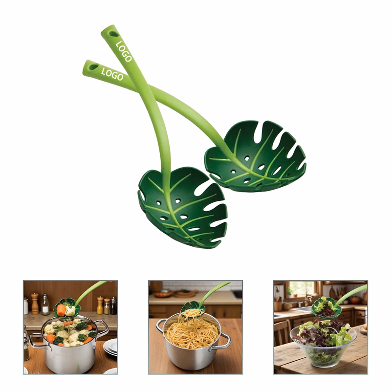 Botanical Kitchen Strainer - Elegant Monstera Design