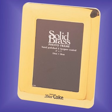 LACQUER COATED BRASS PHOTO FRAME