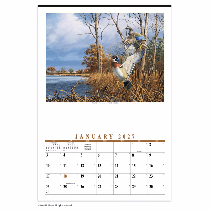 HotLine® Products Maass Wildfowl® Executive Calendar