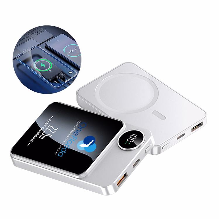 10000mAh Power Bank with Magnetic Wireless Charger