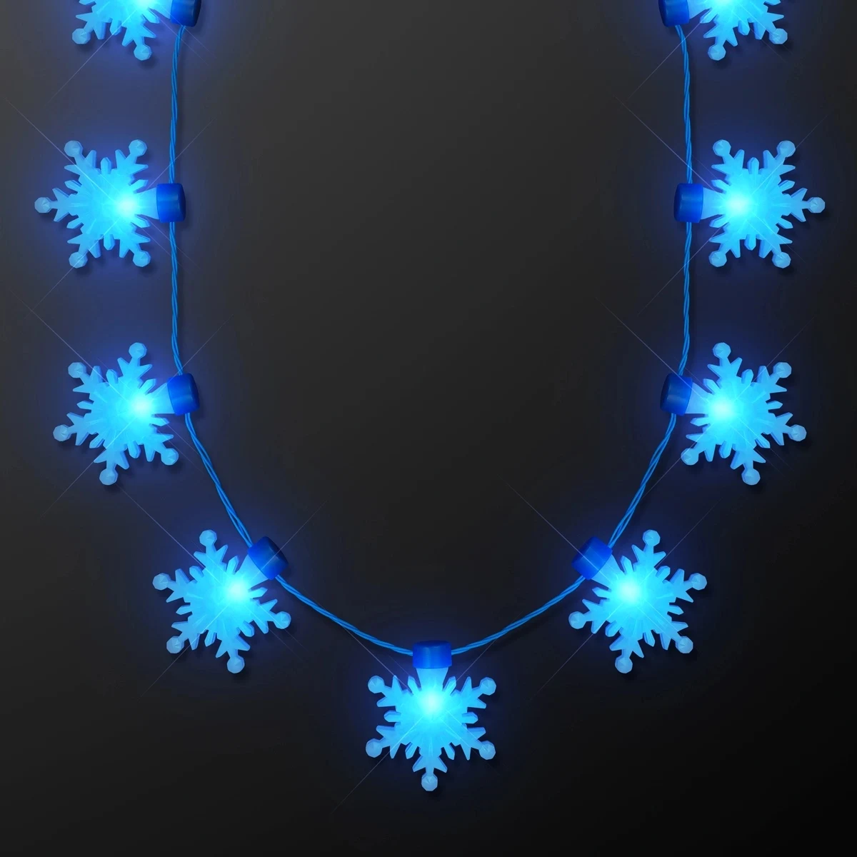 LED Snowflakes String Lights Necklace 1