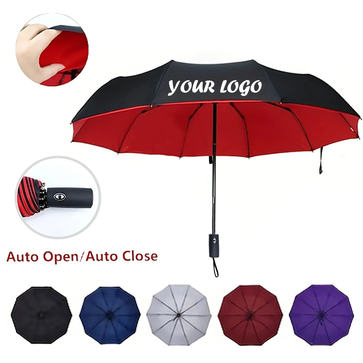 Light Portable Automatic Folding Rain Umbrella 1