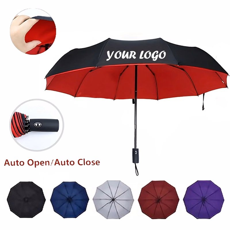 Light Portable Automatic Folding Rain Umbrella