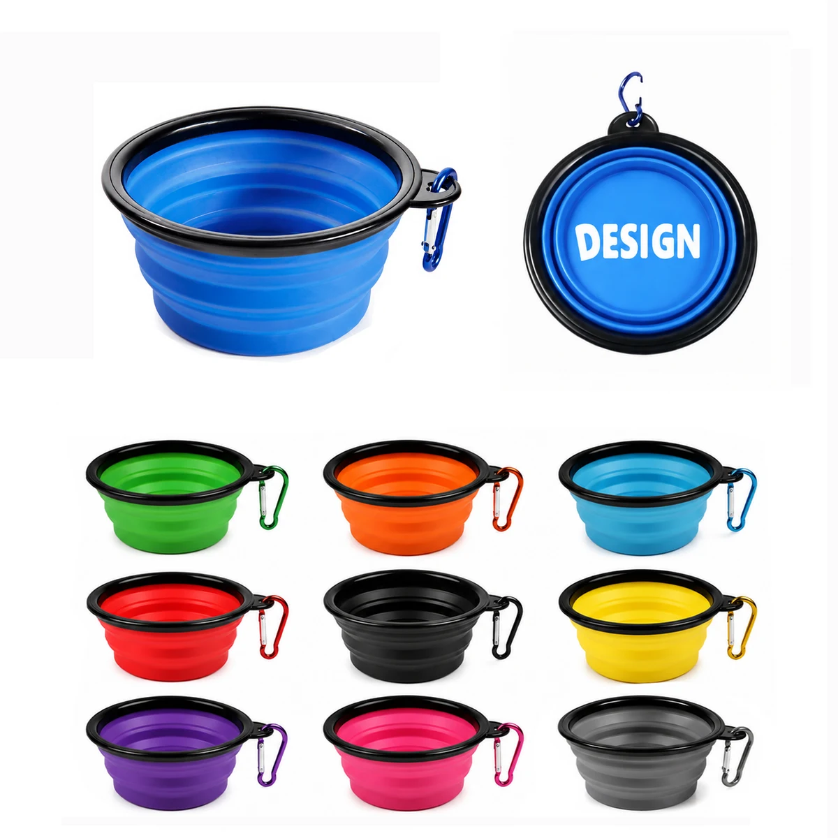 Foldable TPE Pet Feeding Bowl 1